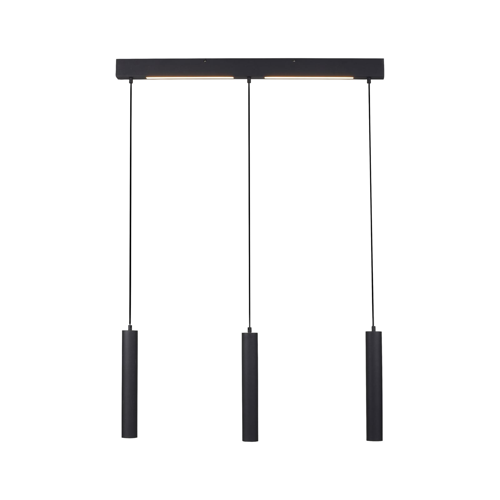 LED viseća svjetiljka DANTE, crna, 3 x GU10, duljina 90 cm, metal