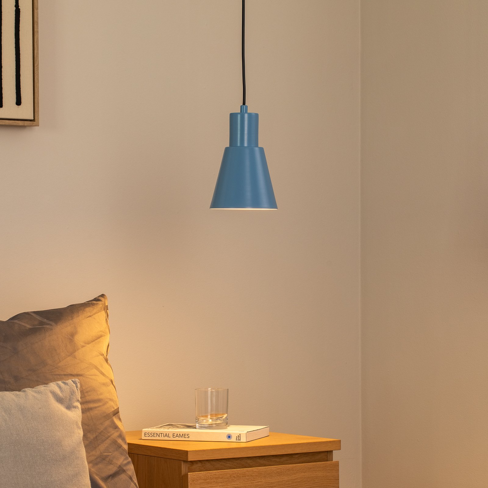 Visoka svetilka Konikkem, svetlo modra, kovina, Ø 14 cm, E27 Visoka svetilka Konikkem, svetlo modra, kovina, Ø 14 cm, E27