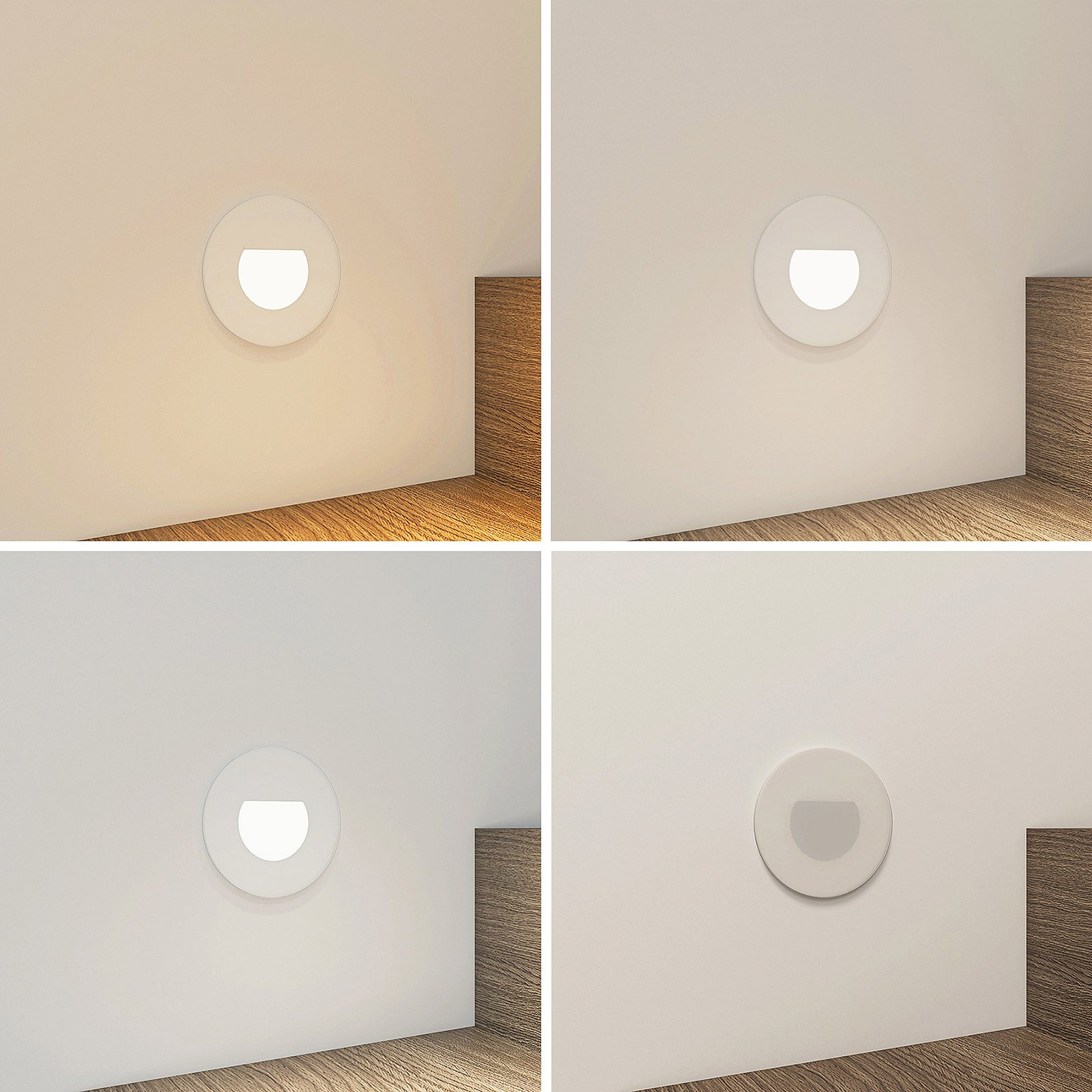 Arcchio Vexi LED-innfellingslampe CCT hvit Ø7,8 cm