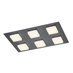 BANKAMP Luno LED-Deckenleuchte 6-flammig