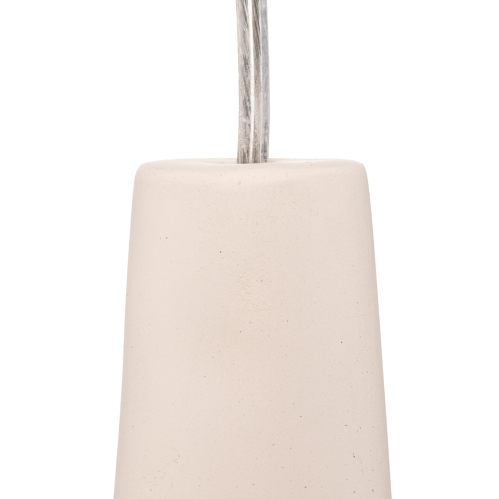 Lectra hanging light, ceramics, cone-shaped