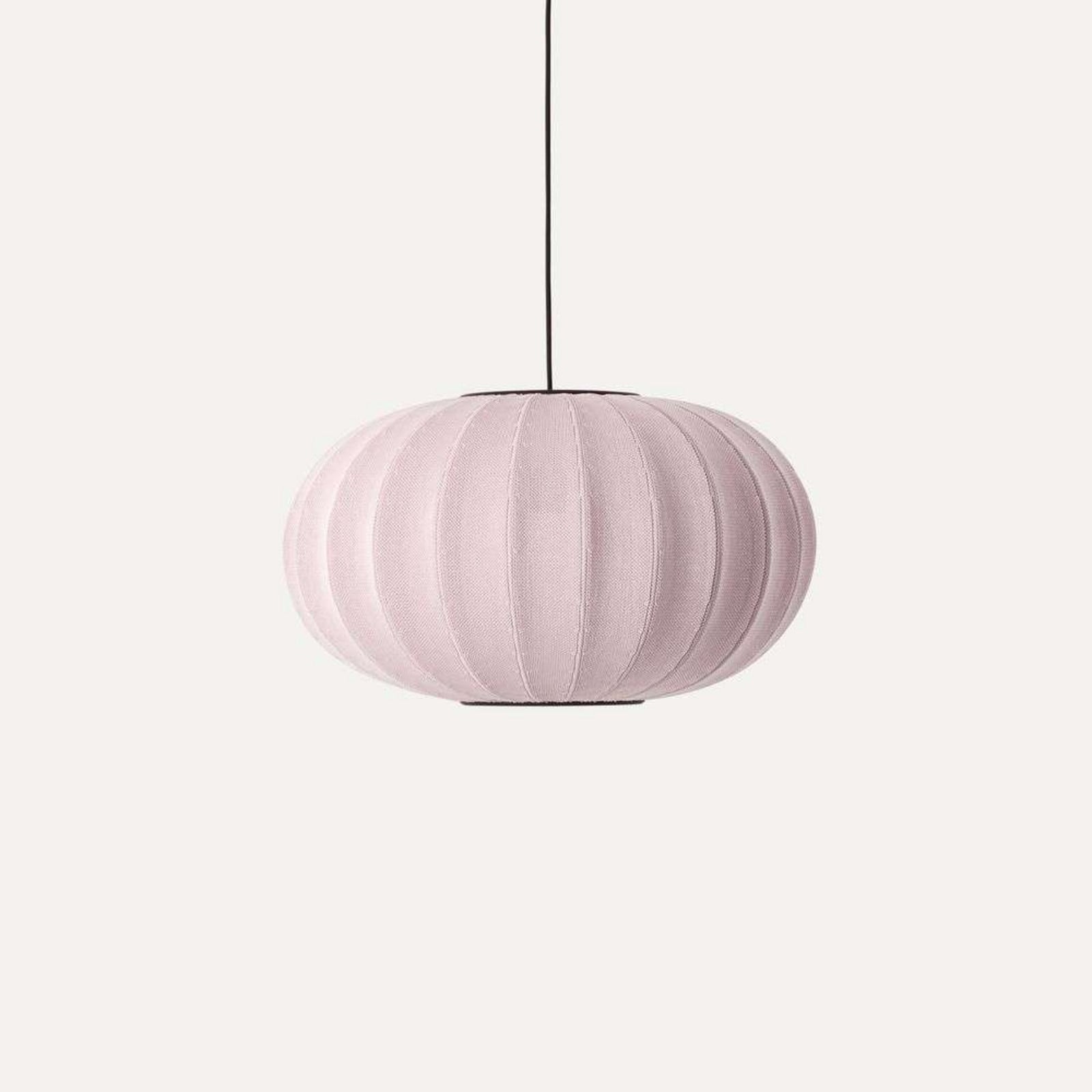 Knit-Wit 57 Oval Pendel Light Pink Made By Hand - Soveværelse - Aluminium billede