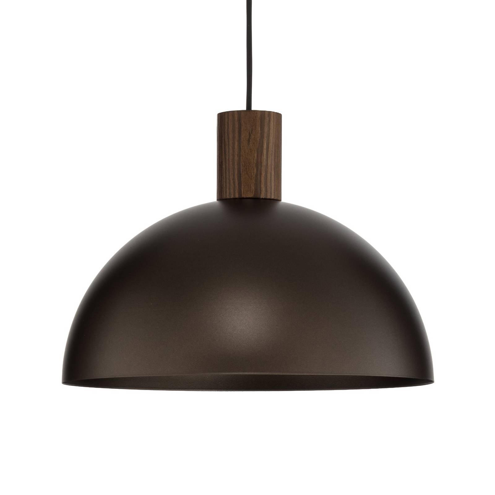 Żyrandol Oslo, brązowy, metalowy, Ø 34 cm, E27