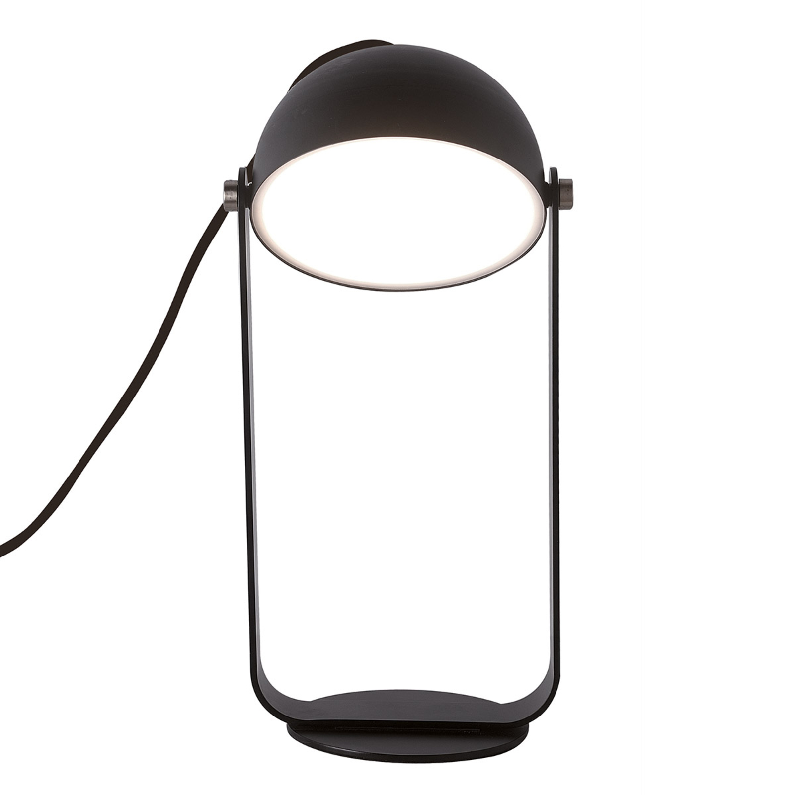 LED-Tischleuchte Hemi mit schwenkbarem Schirm