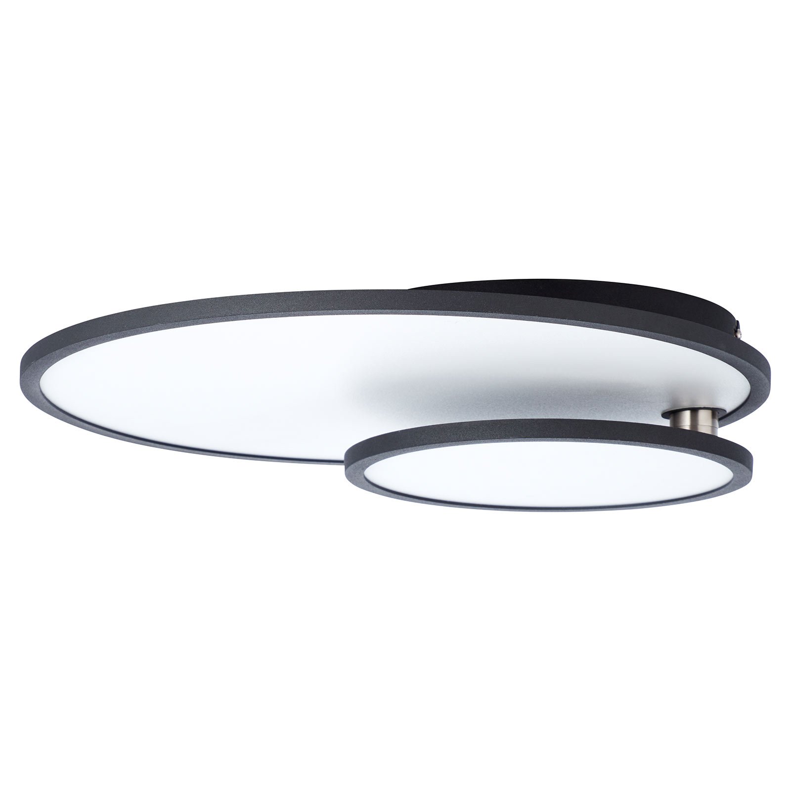 LED-Deckenlampe Bility, rund, Rahmen schwarz