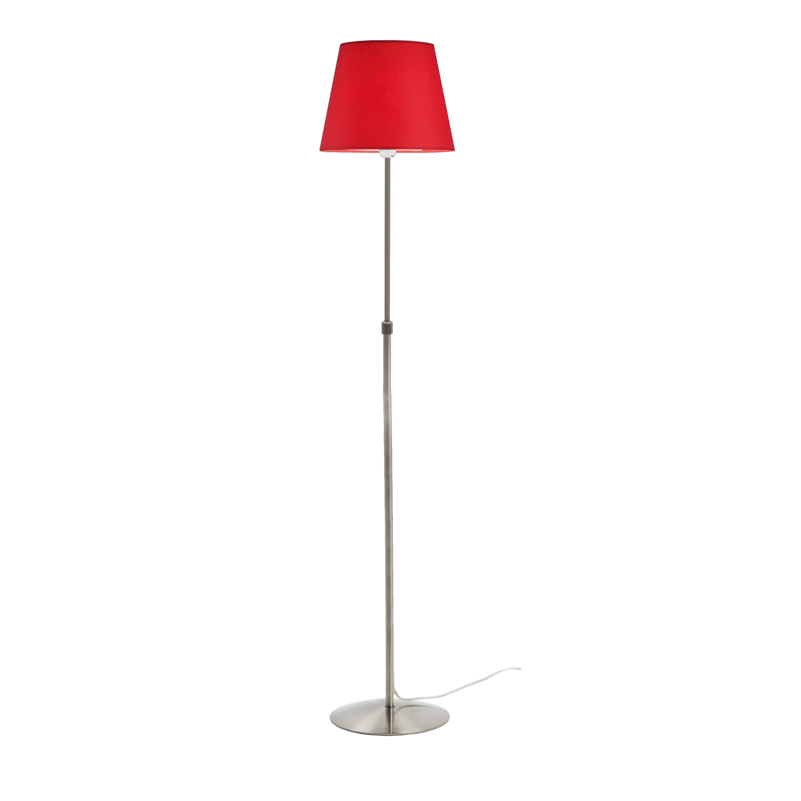 Aluminor Store floor lamp, aluminium/red