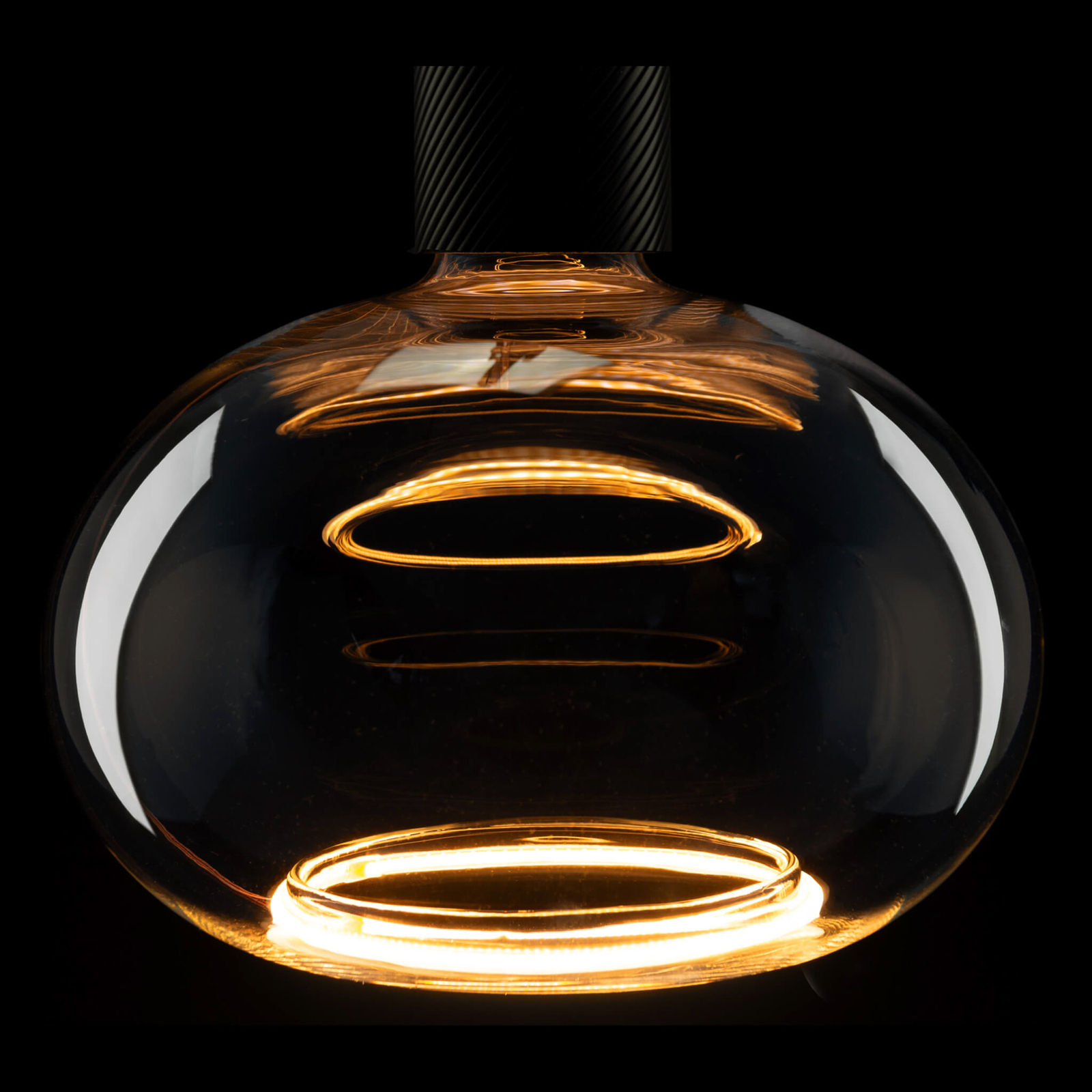 SEGULA LED flottant ovale E27 4,5 W dimmable doré