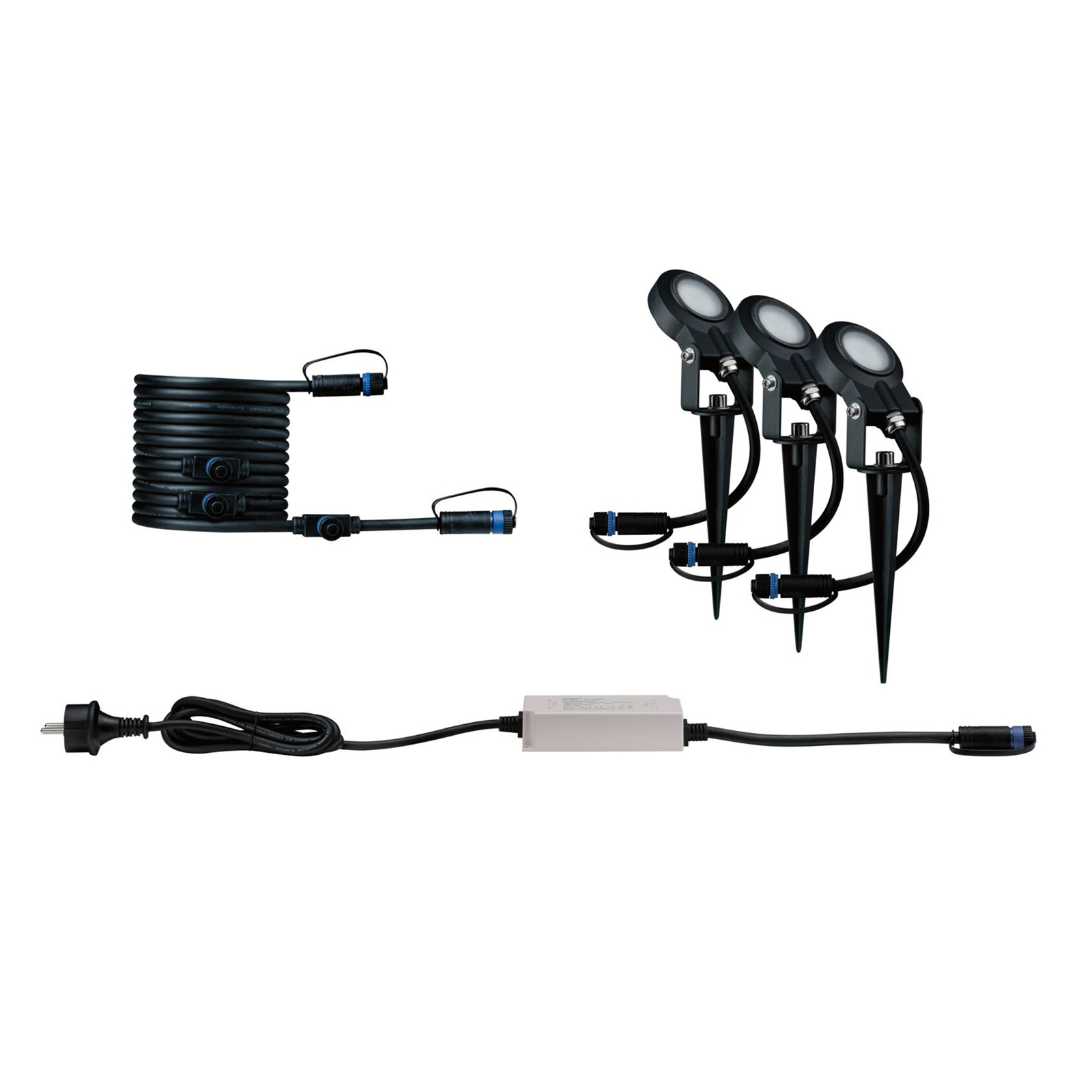 Plug & Shine 3 LED Candeeiro de jardim Sting Insect-friendly IP67 Anthracite - P