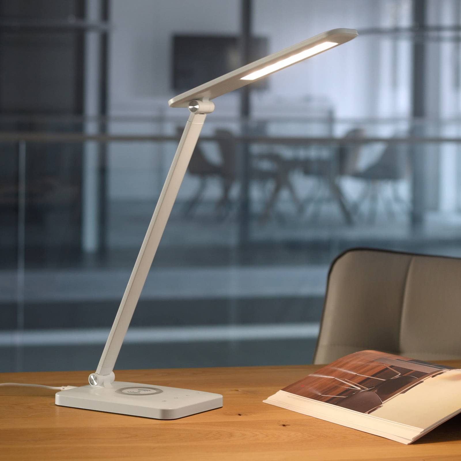 E-shop LED lampa na písací stôl Florentina, biela