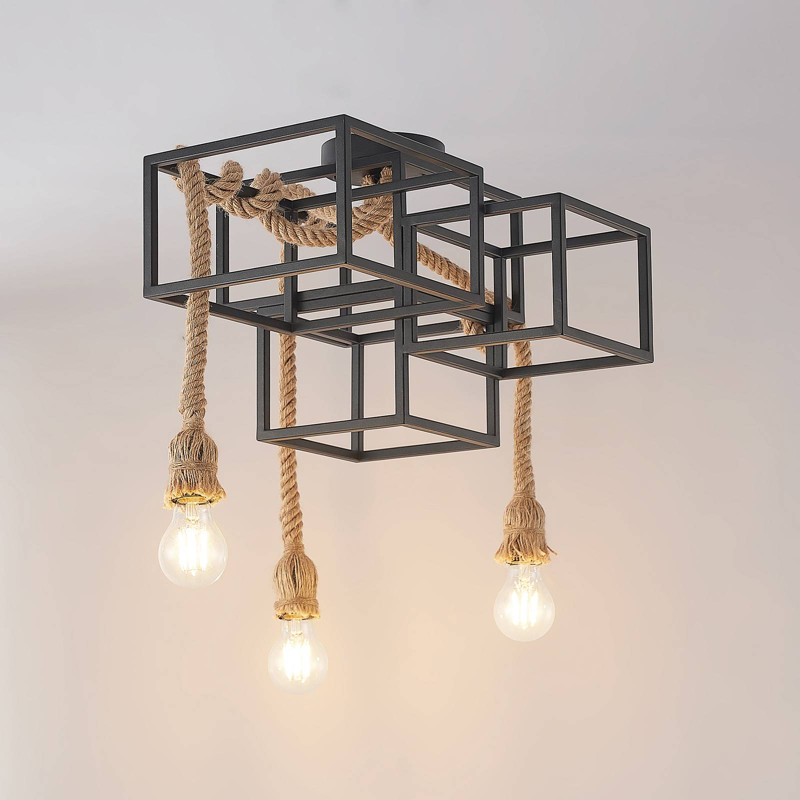 Photos - Chandelier / Lamp Lucande Andrik ceiling light, 3-bulb 