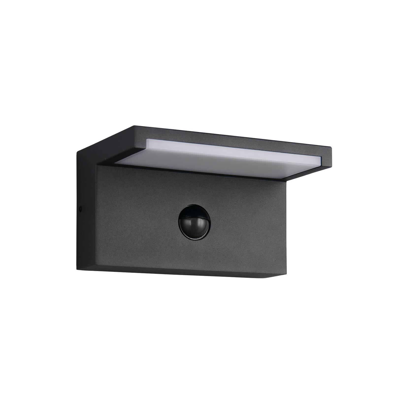 LED-Außenwandlampe Ravi, anthrazit Breite 18 cm Sensor, IP54