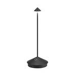 Zafferano Pina 3K rechargeable table lamp IP54 black