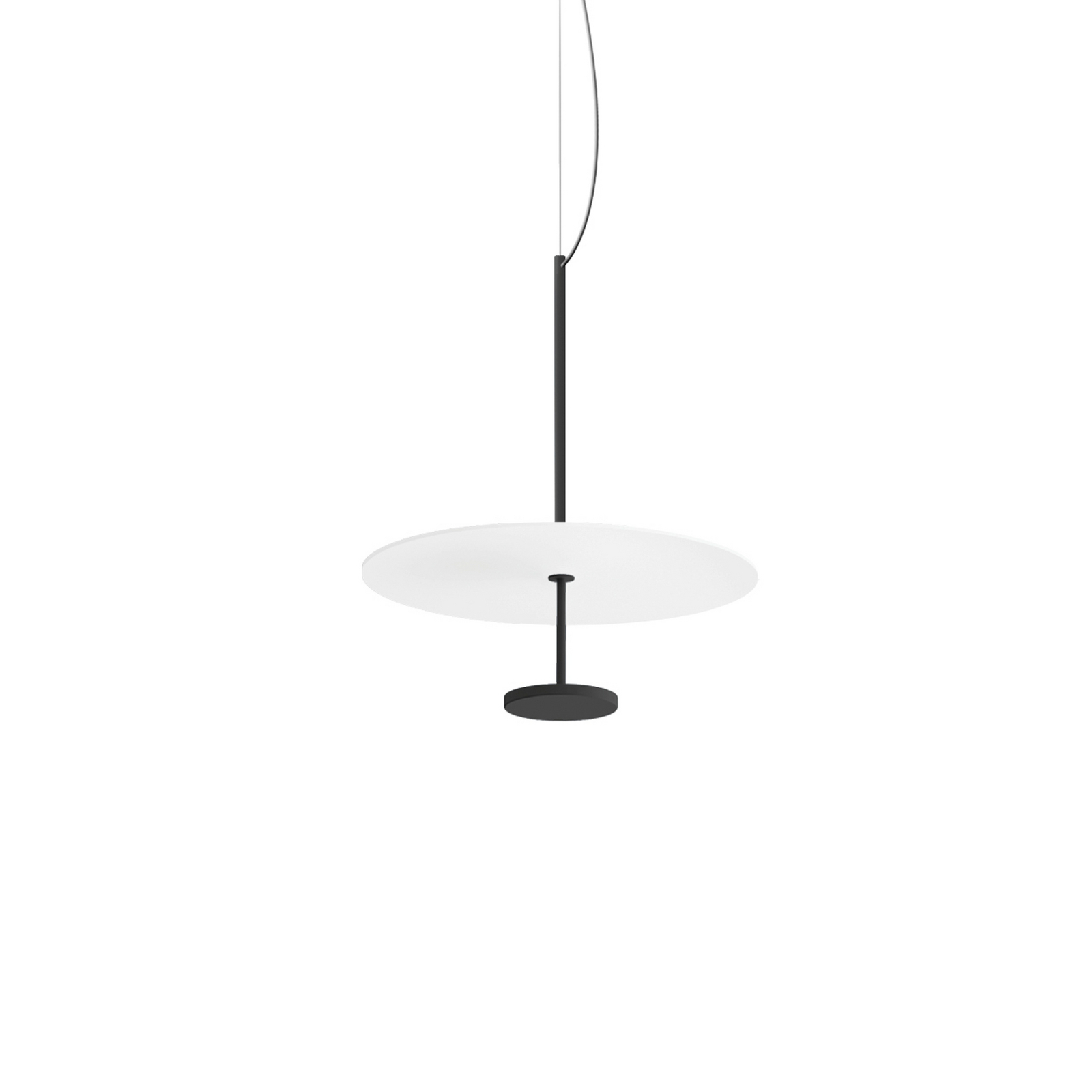LED hanglamp Stilo_P, zwart, Ø 35 cm, IP40
