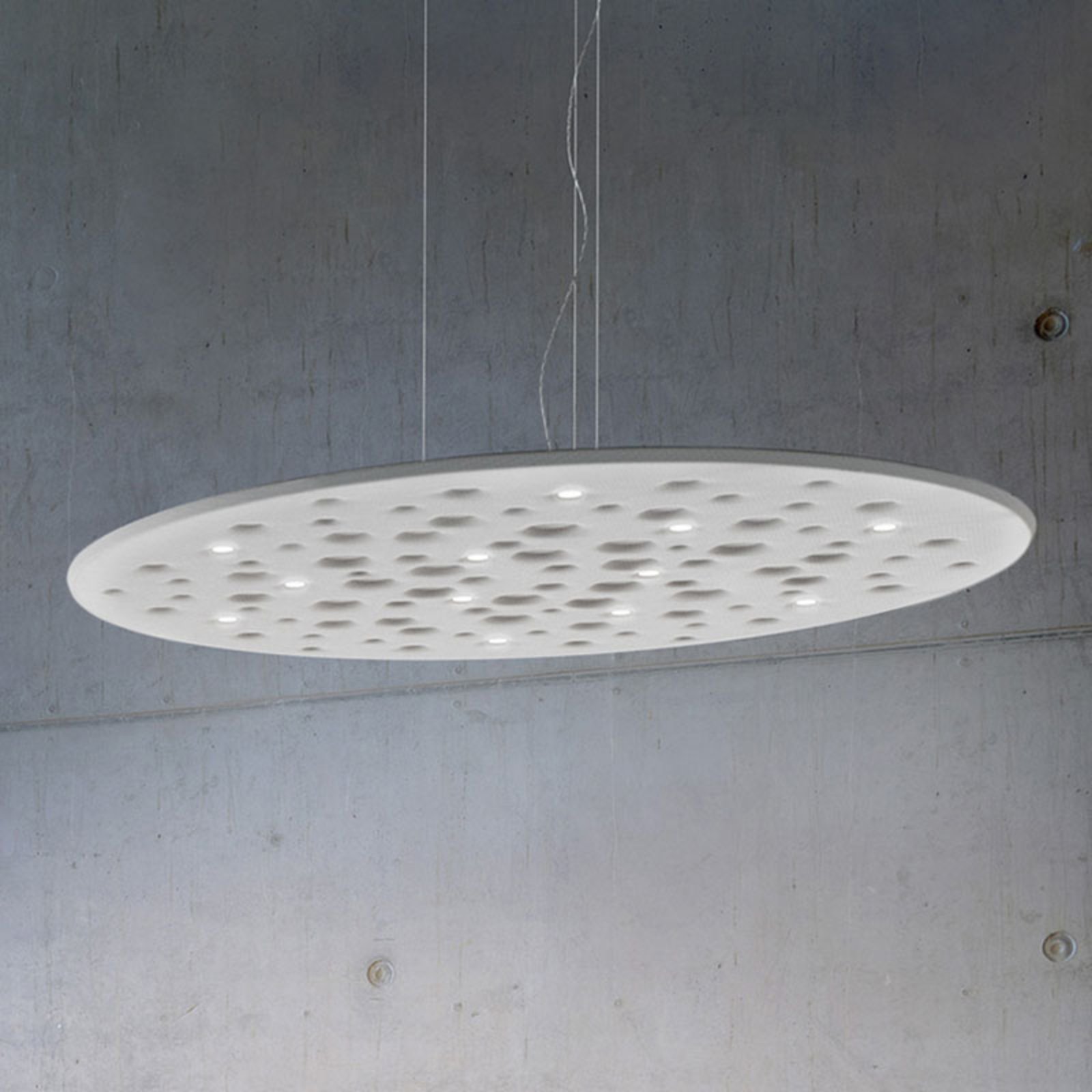 Artemide Silent Field 2.0, LED hanglamp beneden