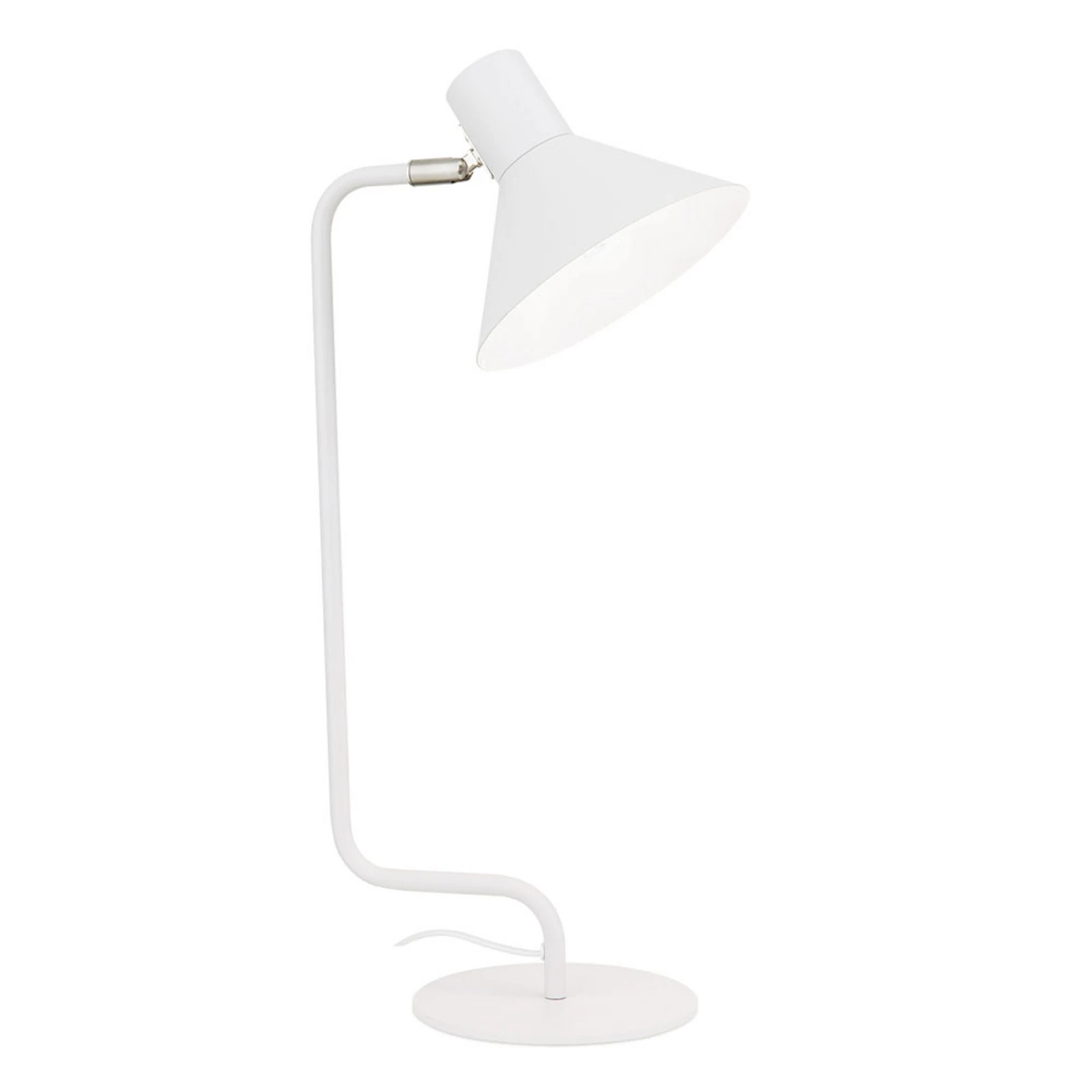 Lampe de bureau Viktoria tête réglable, blanche
