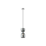 Memory pendant light, glass, chrome/smoke grey