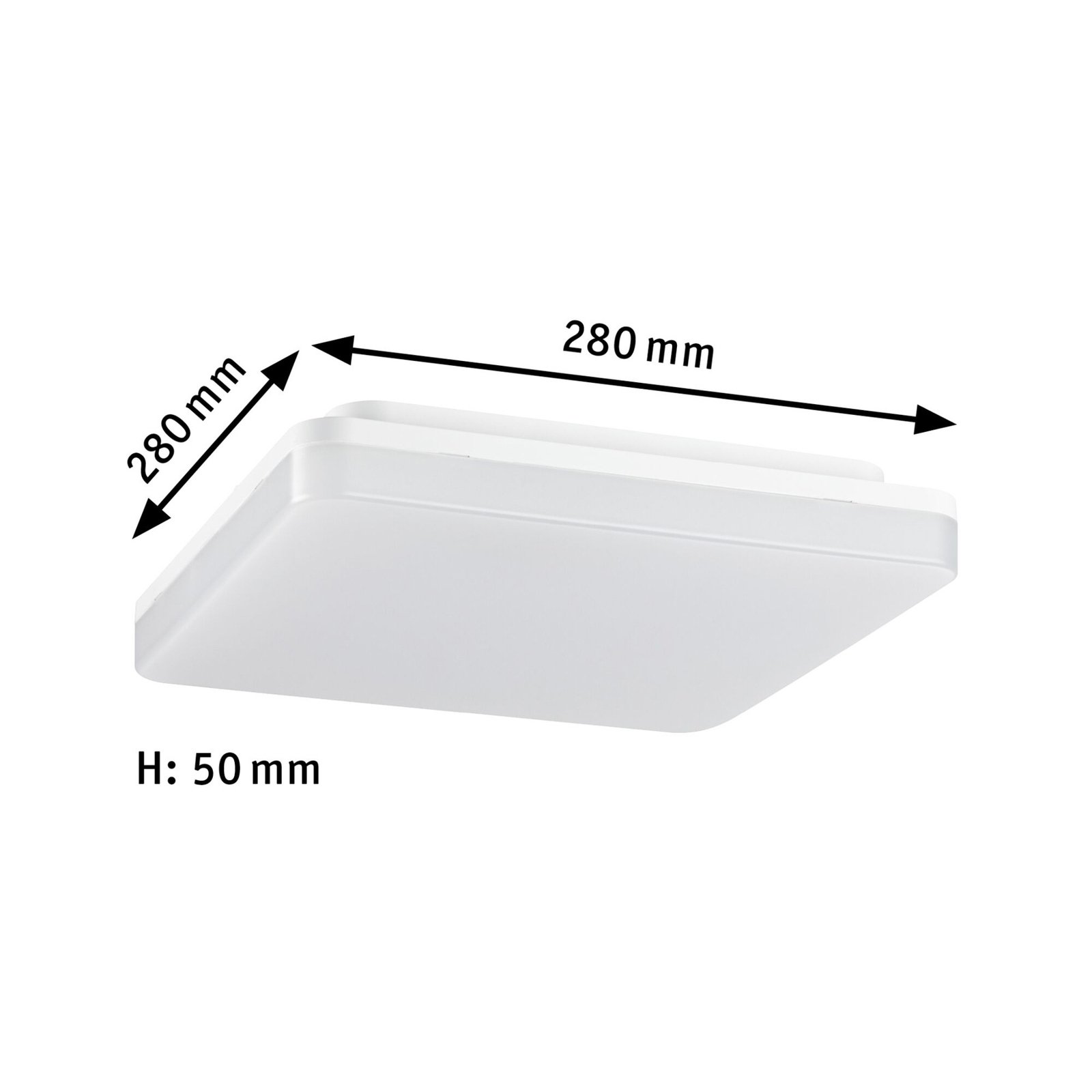 Cela LED-panel, 28x28 cm IP44, hvid - Paulmann