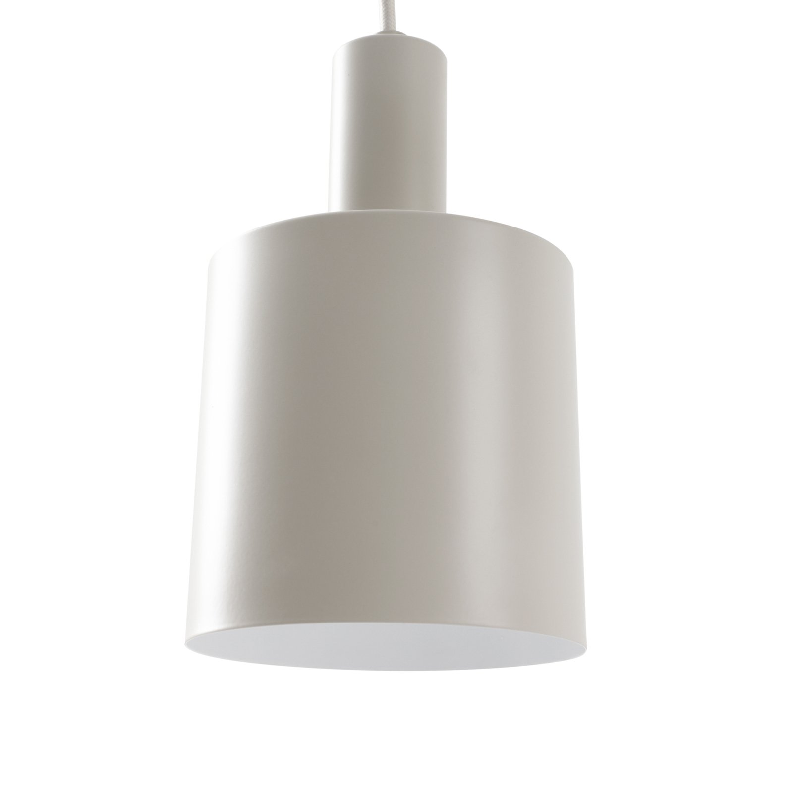 Lindby hanging light Ovelia, beige, 4-bulb, iron, E27