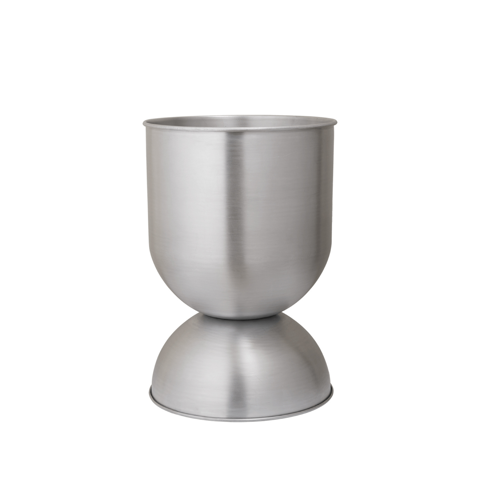 HOURGLASS Plant pot, aluminium, height 59 cm - ferm LIVING