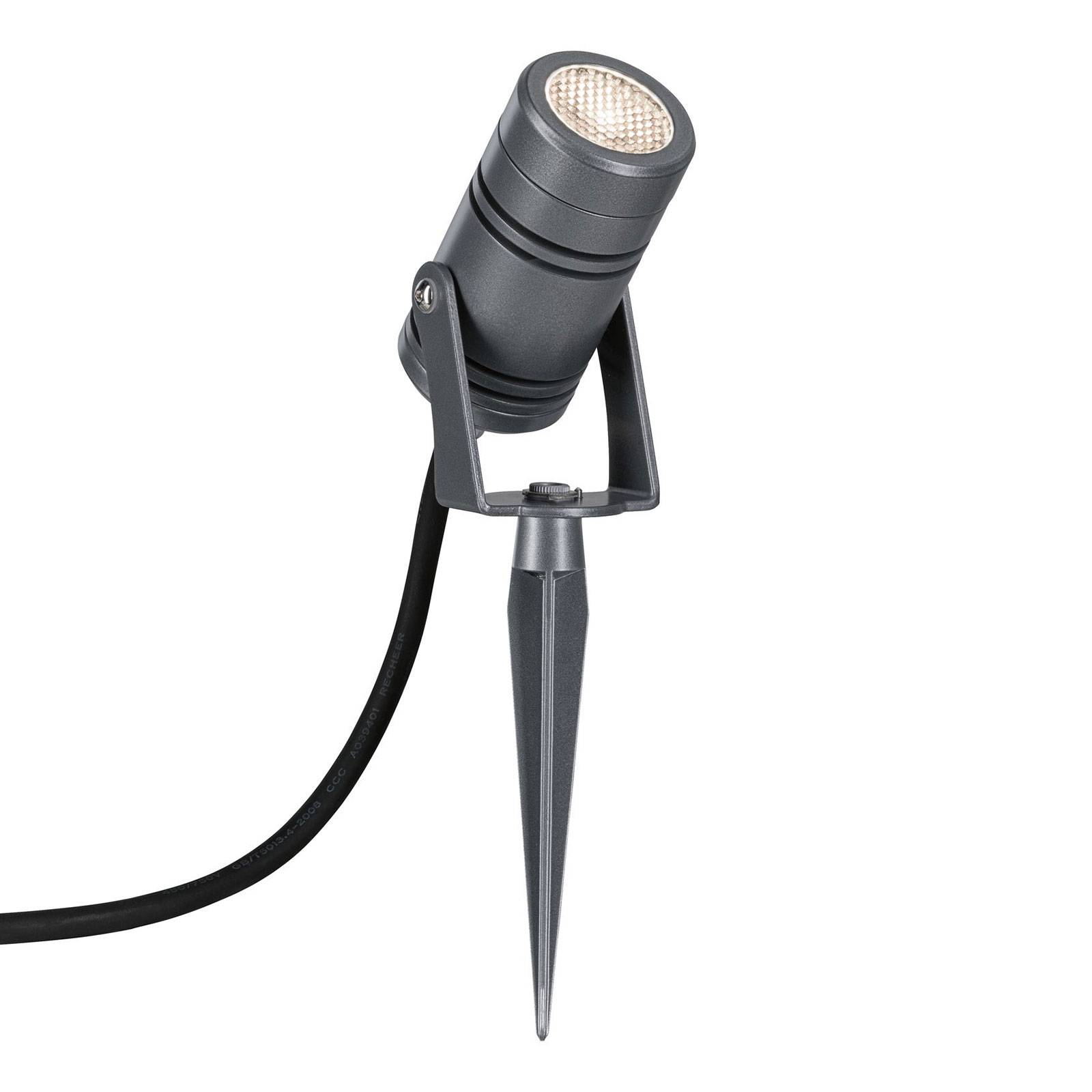 Paulmann Radon LED ground spike light 230 V, Ip65 - Outdoor Spotlight / Ground Spike - Silver