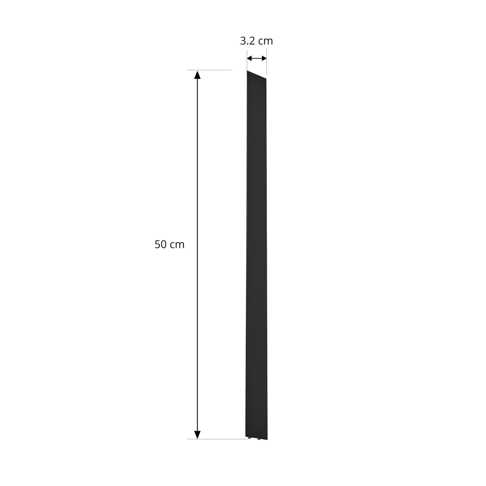Lindby Abdeckung Linaro, schwarz, 1-Phasen-System, 50 cm