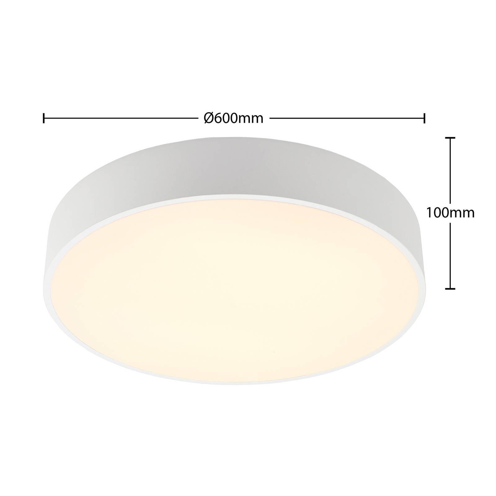 Arcchio Noabelle lampa sufitowa LED, biała, 60 cm