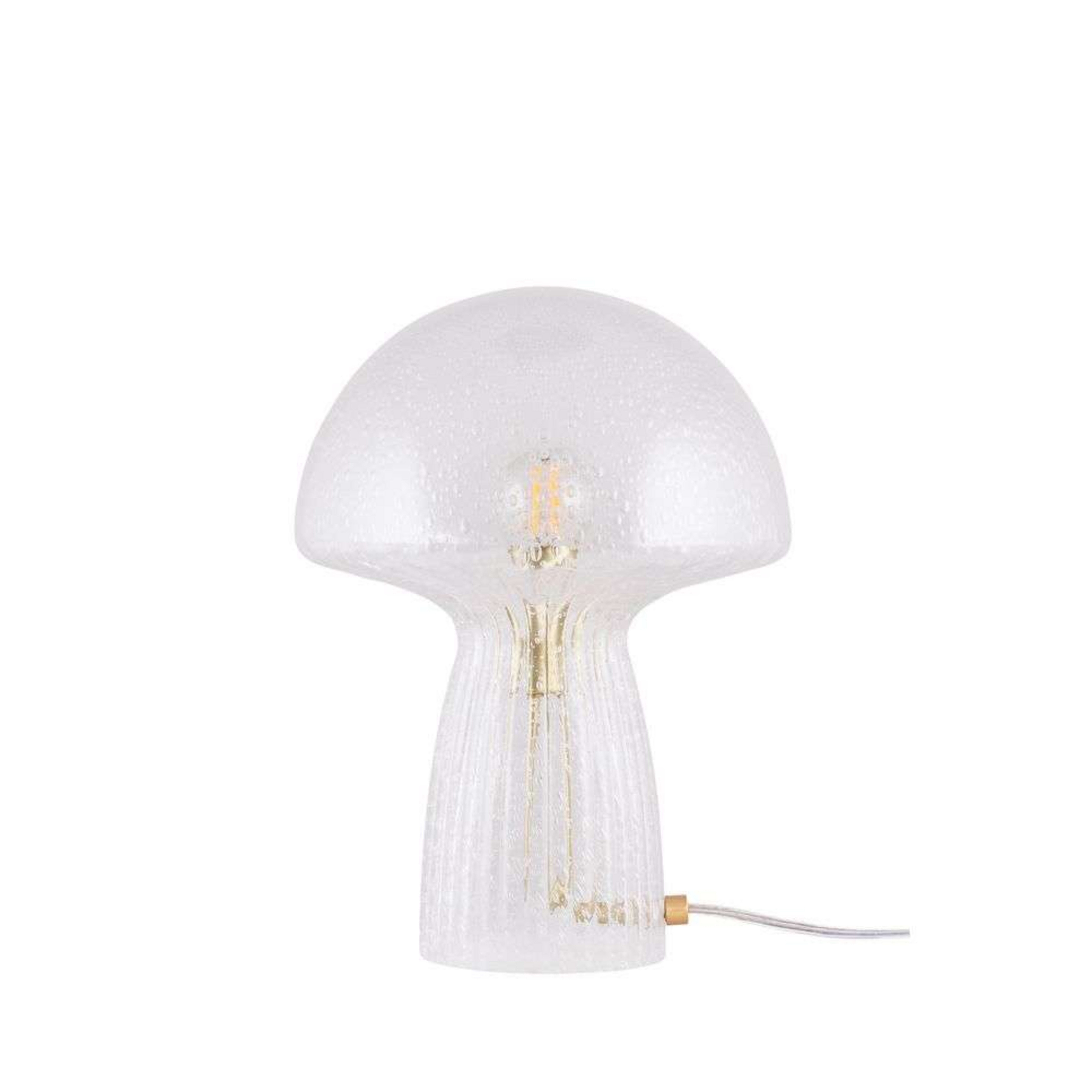 Fungo 22 bordlampe, opal/klar, 30 cm - Globen Lighting