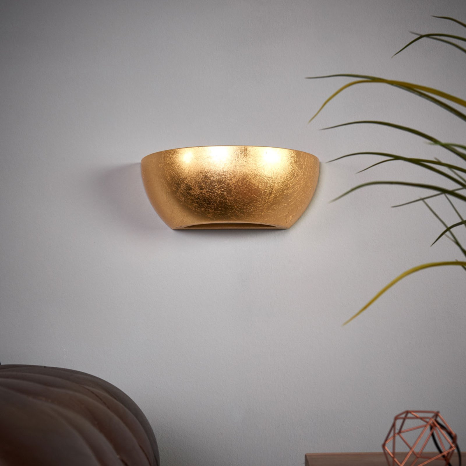 "Kolja" sieninis šviestuvas su aukso folijos apdaila