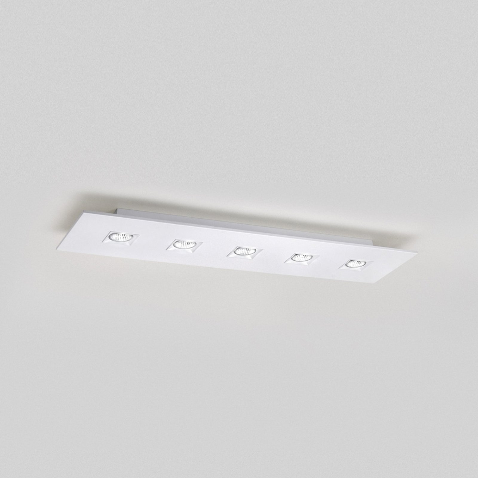 Five-bulb ceiling light Polifemo, five-bulb