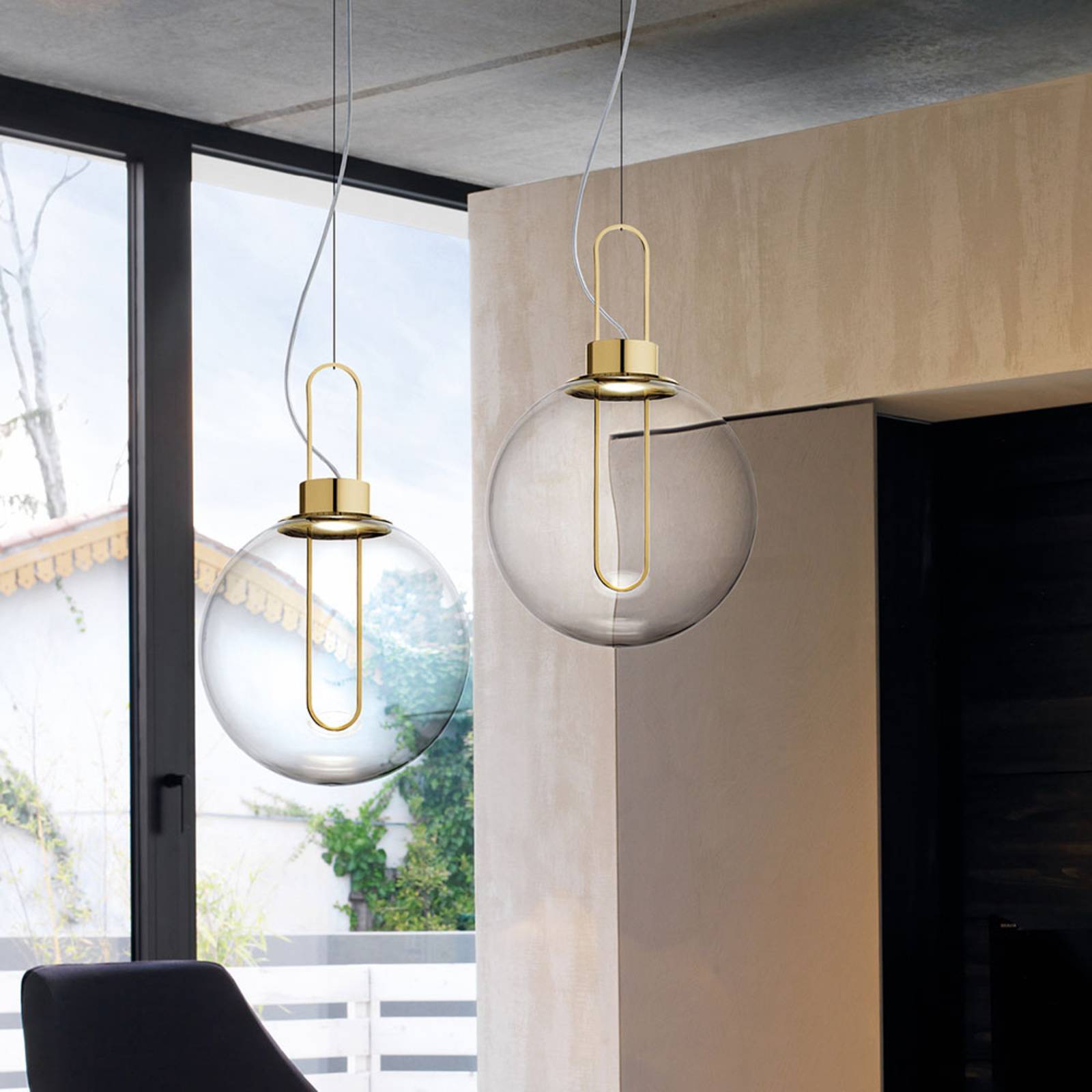 Modo Luce Orb LED hanglamp, messing, Ø 40 cm