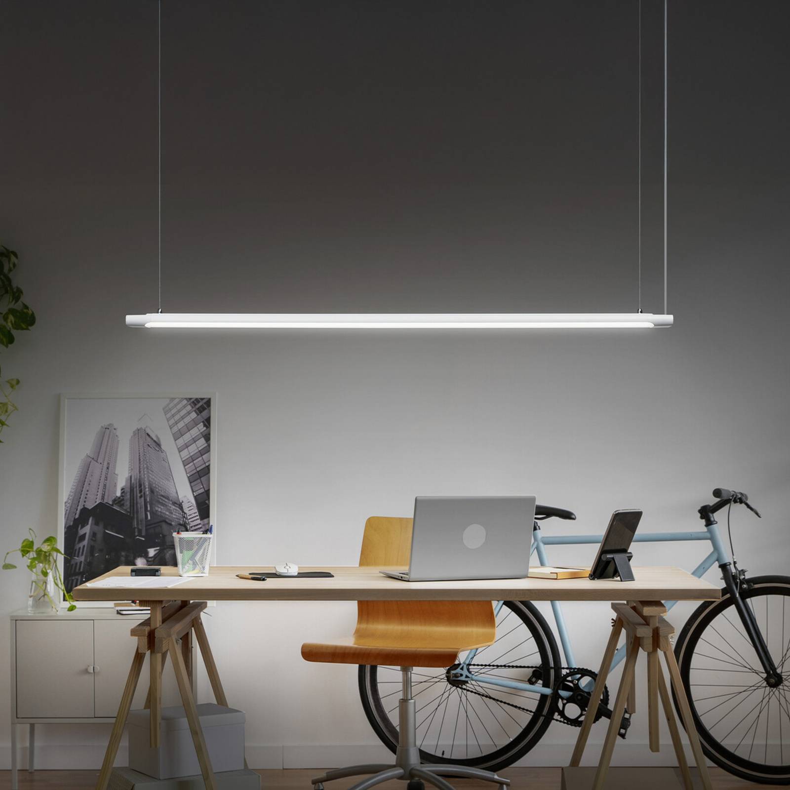 OSRAM LED-Hängeleuchte Office line Slab weiß 4.000 K DIM günstig online kaufen