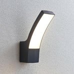 Lindby LED-Außenwandlampe Ilvita, anthrazit, Metall, IP54