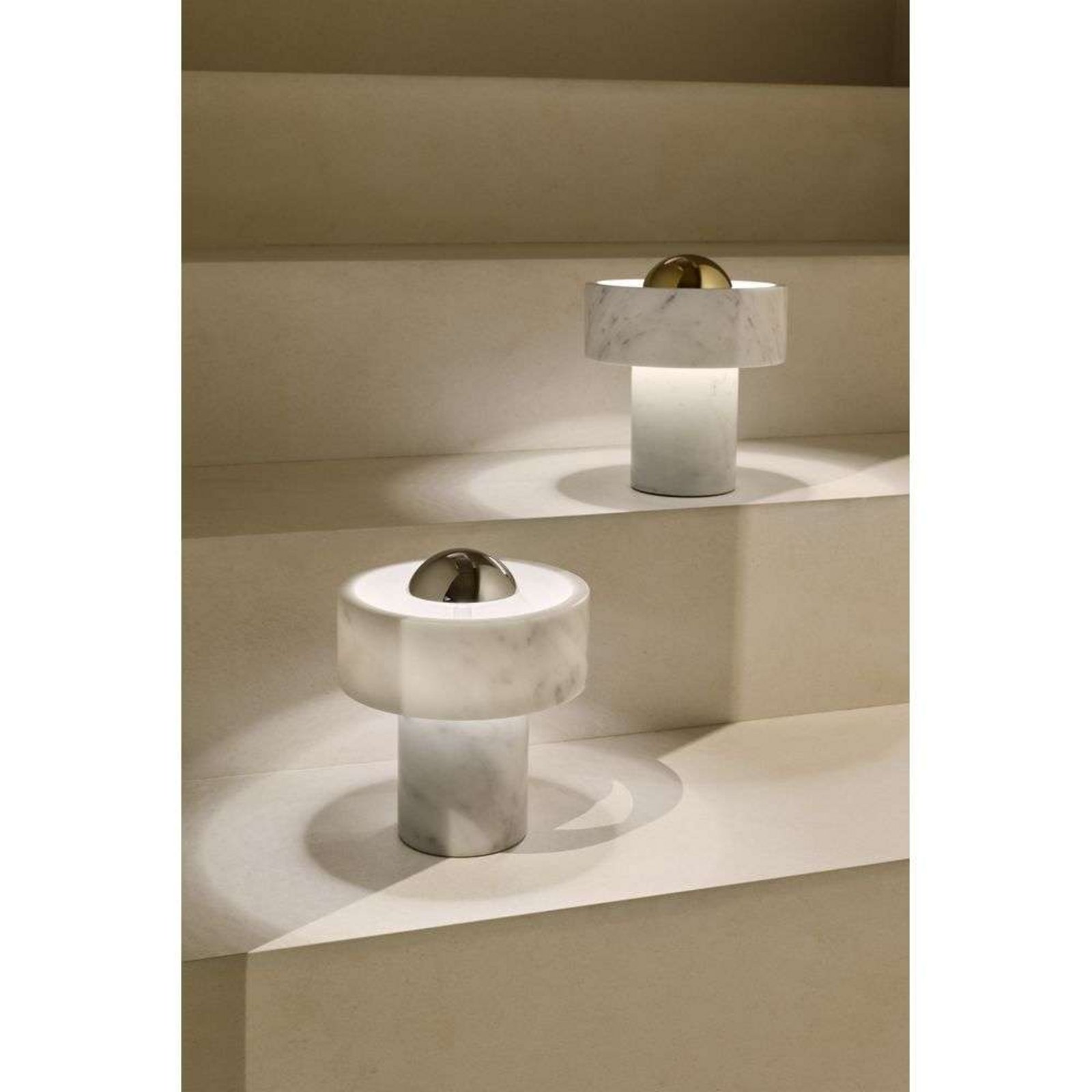 Stone Portable Veioză Silver - Tom Dixon