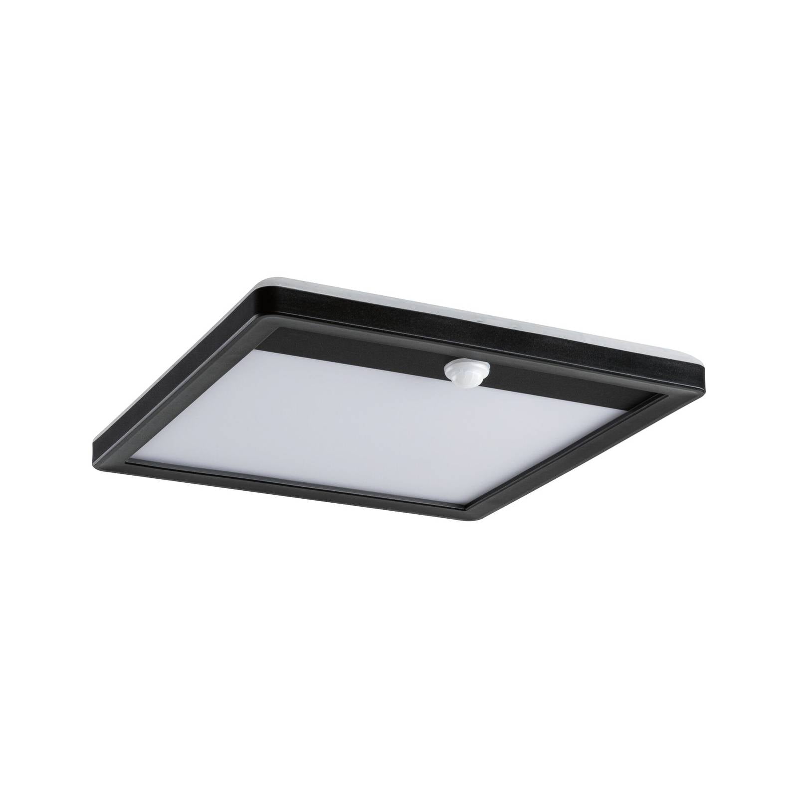 Paulmann Sensor-Außnwandlampe Lamina, schwarz 25 x 25 cm CCT