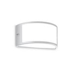 Ideal Lux Rex 1 outdoor wall light, grey, aluminium, IP44, E27