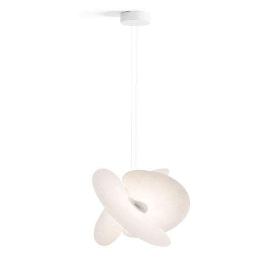 Luceplan Levante Candeeiro suspenso LED branco Ø60cm 28W