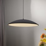 LED viseća svjetiljka LENTE, crna, Ø 50 cm, metal, s prigušivačem