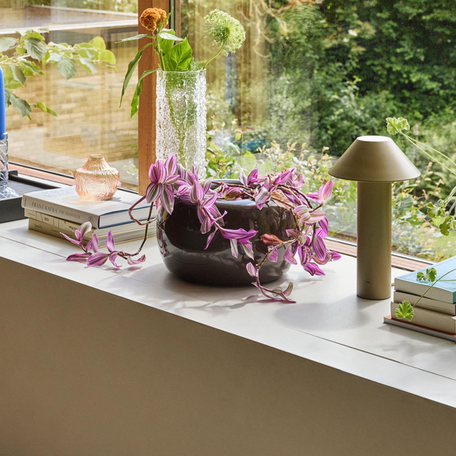 Vaso da fiori Maru blu/marrone Ø 31 cm/Ø 27 cm, set da 2 - Hübsch