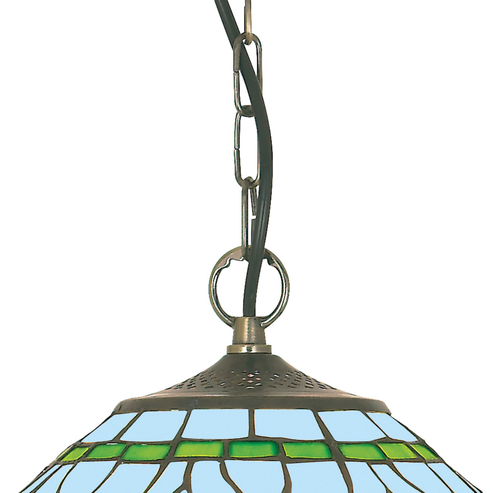 Klassisk taklampa DRAGONFLY i Tiffany-stil