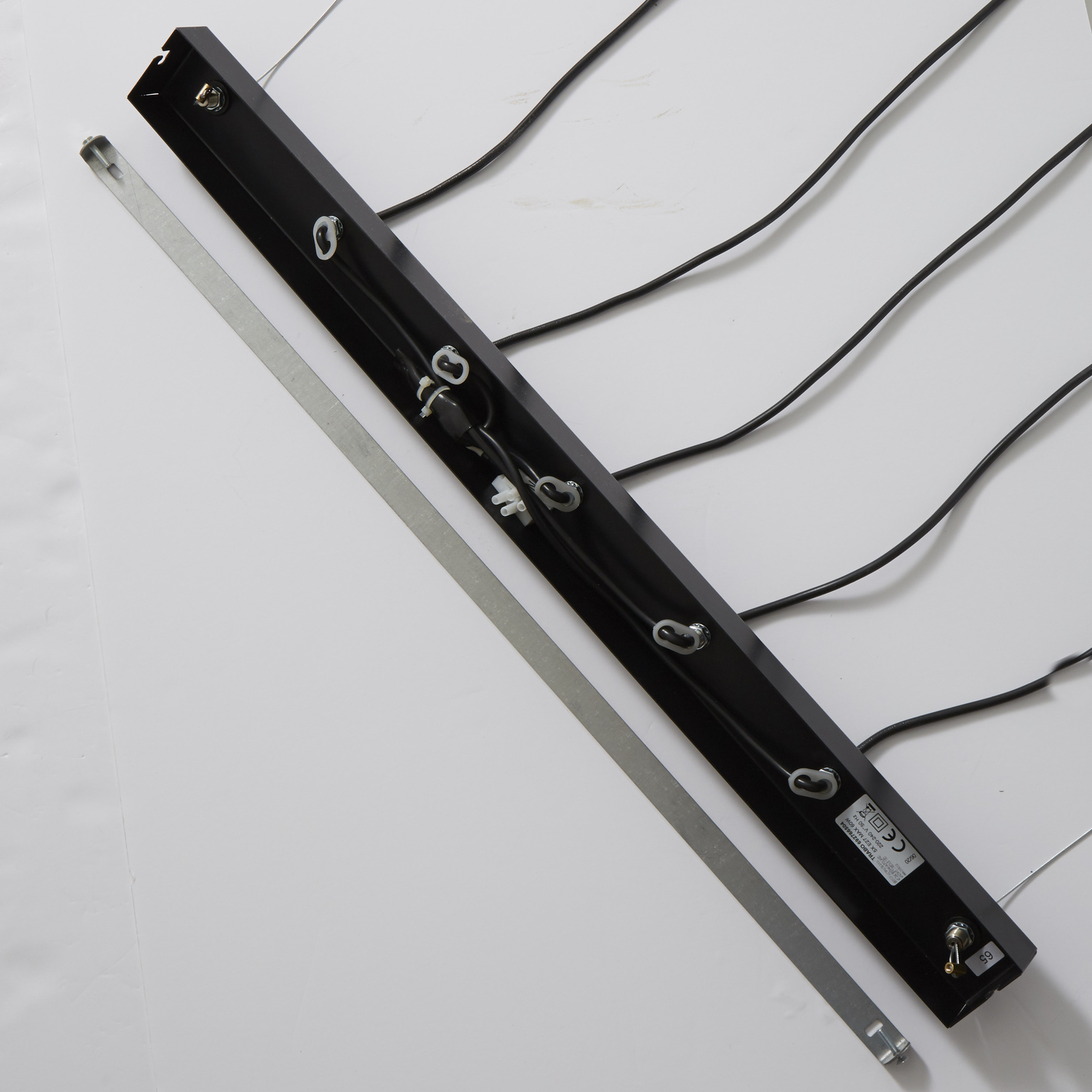 Hanglamp Karou, 5-lamps, bruin gebeitst