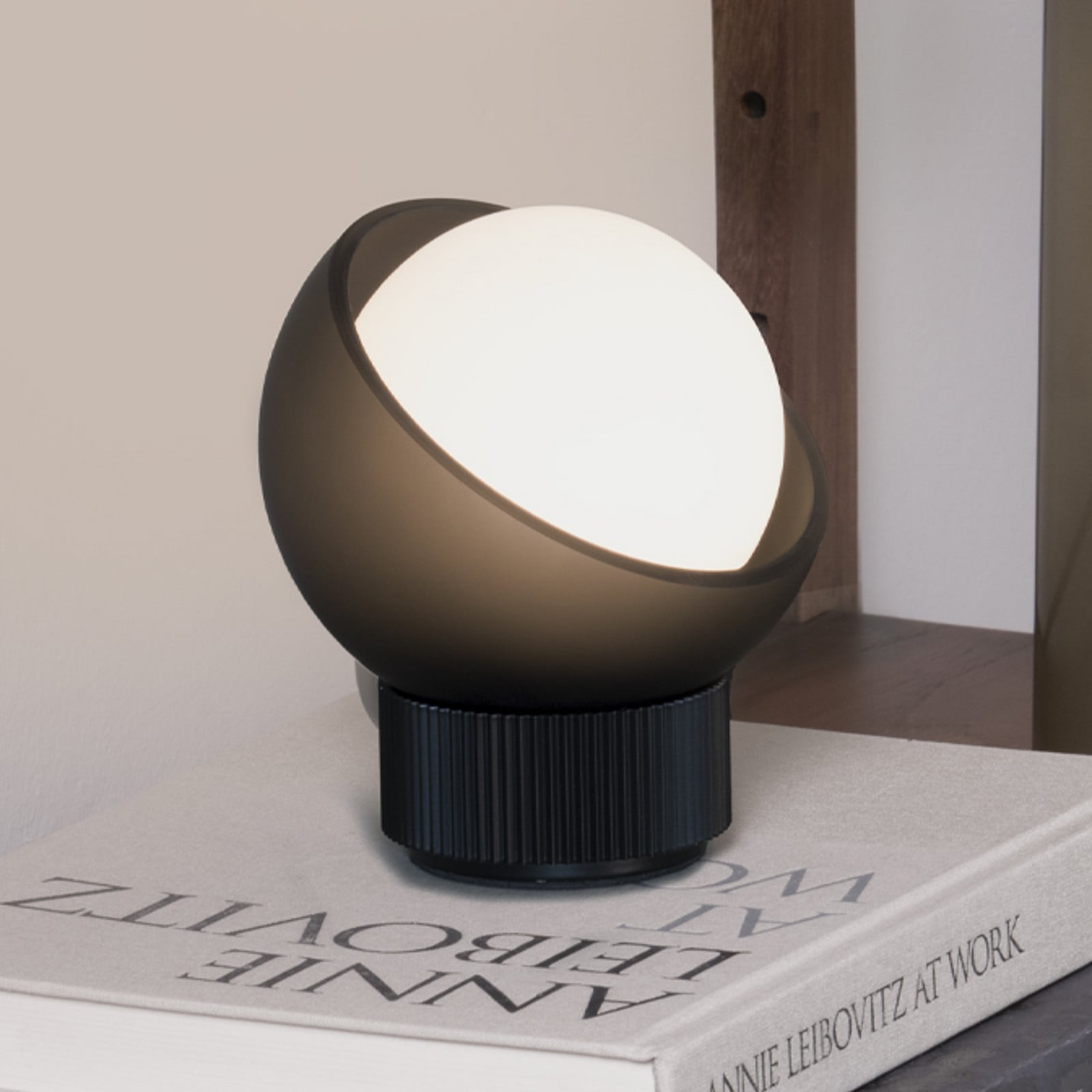 Lampa de masă IDEAL LUX Bloom negru/gri închis înălțime 13 cm - Camera de zi / sufragerie - Modern - negru gri închis alb - Metal
