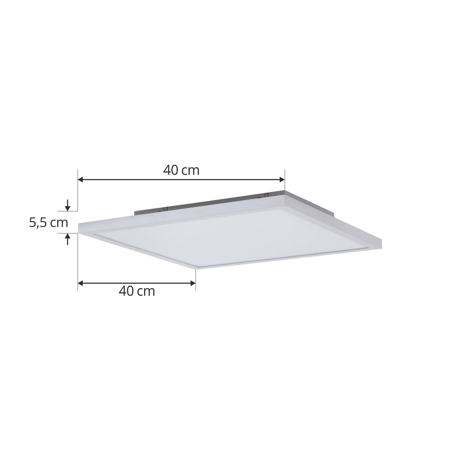 Panel LED Brenda CCT, mando a distancia, 40x40 cm