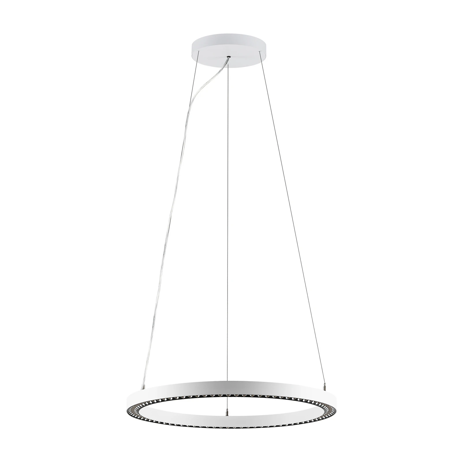 Suspension LED PERFORA PRO M, Ø 66 cm, blanche, DALI up/down, CCT