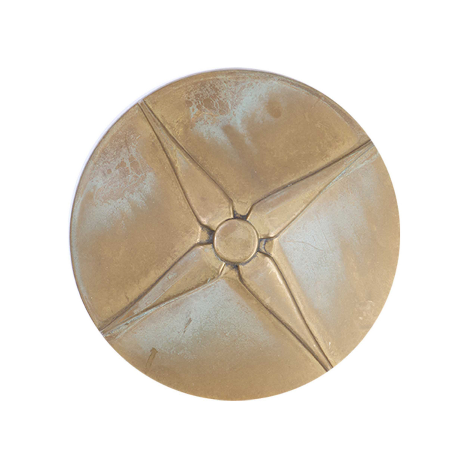 Aura Disk LED ösvény világítás, magasság 100 cm, antik sárgaréz, IP65 Aura Disk LED ösvény világítás, magasság 100 cm, antik sárgaréz, IP65