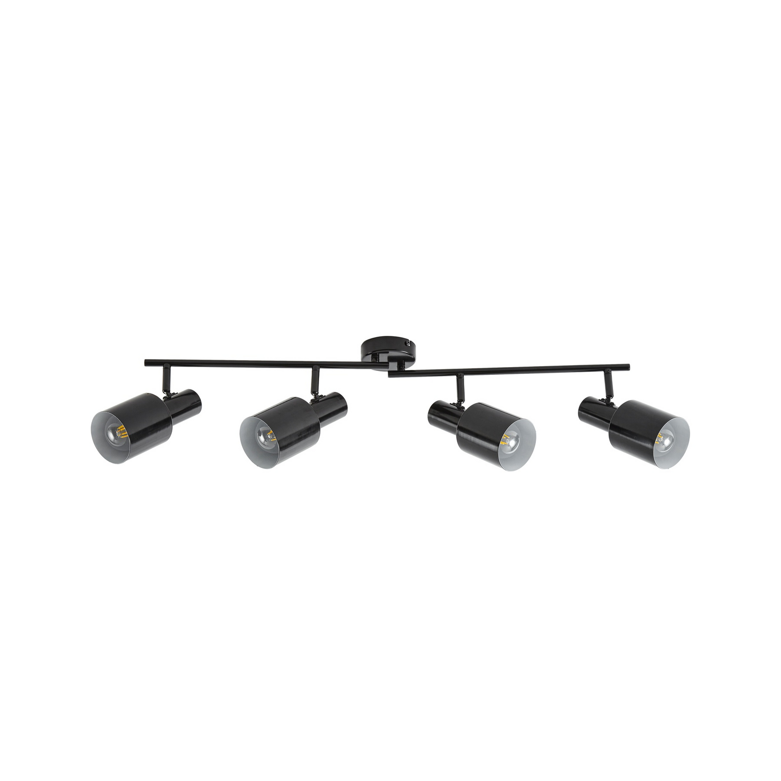 Spot pour plafond Lindby Ovelia, noir, 80 cm, à 4 lampes, E27 Spot pour plafond Lindby Ovelia, noir, 80 cm, à 4 lampes, E27