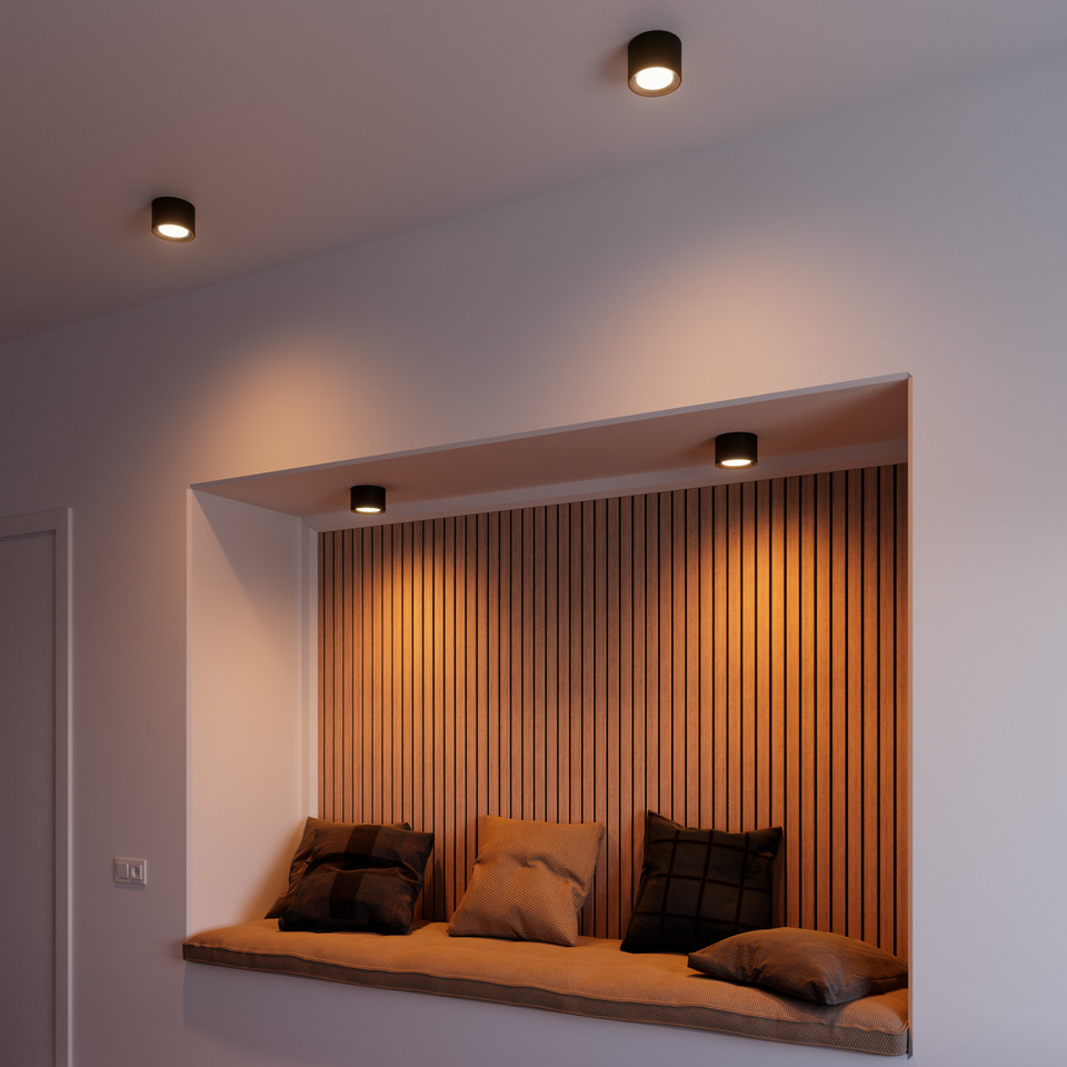 Nordlux Landon Smart Plafond, svart från Nordlux
