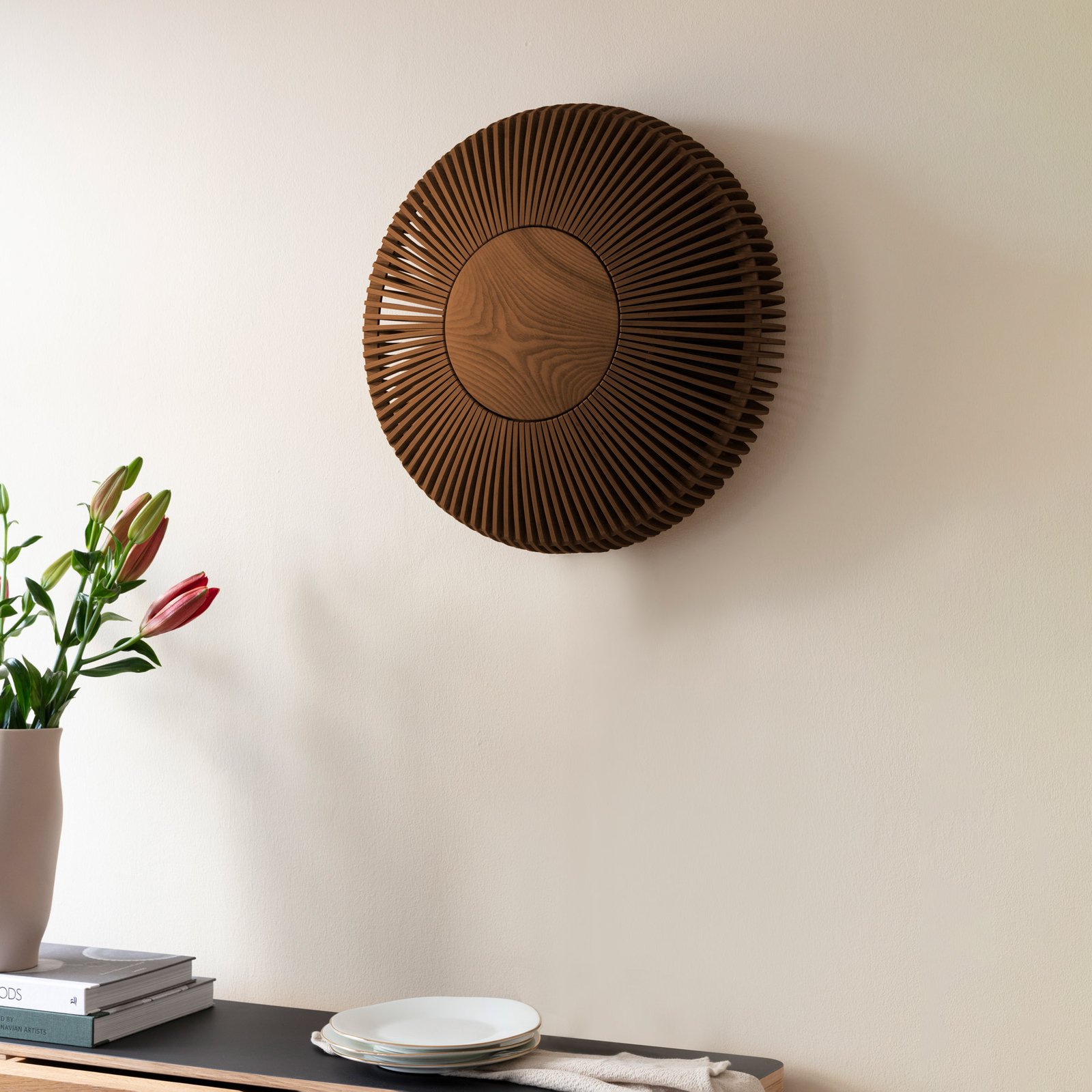 Clava Up Wood Wall-/Ceiling Lamp Medium Dark Oak - UMAGE