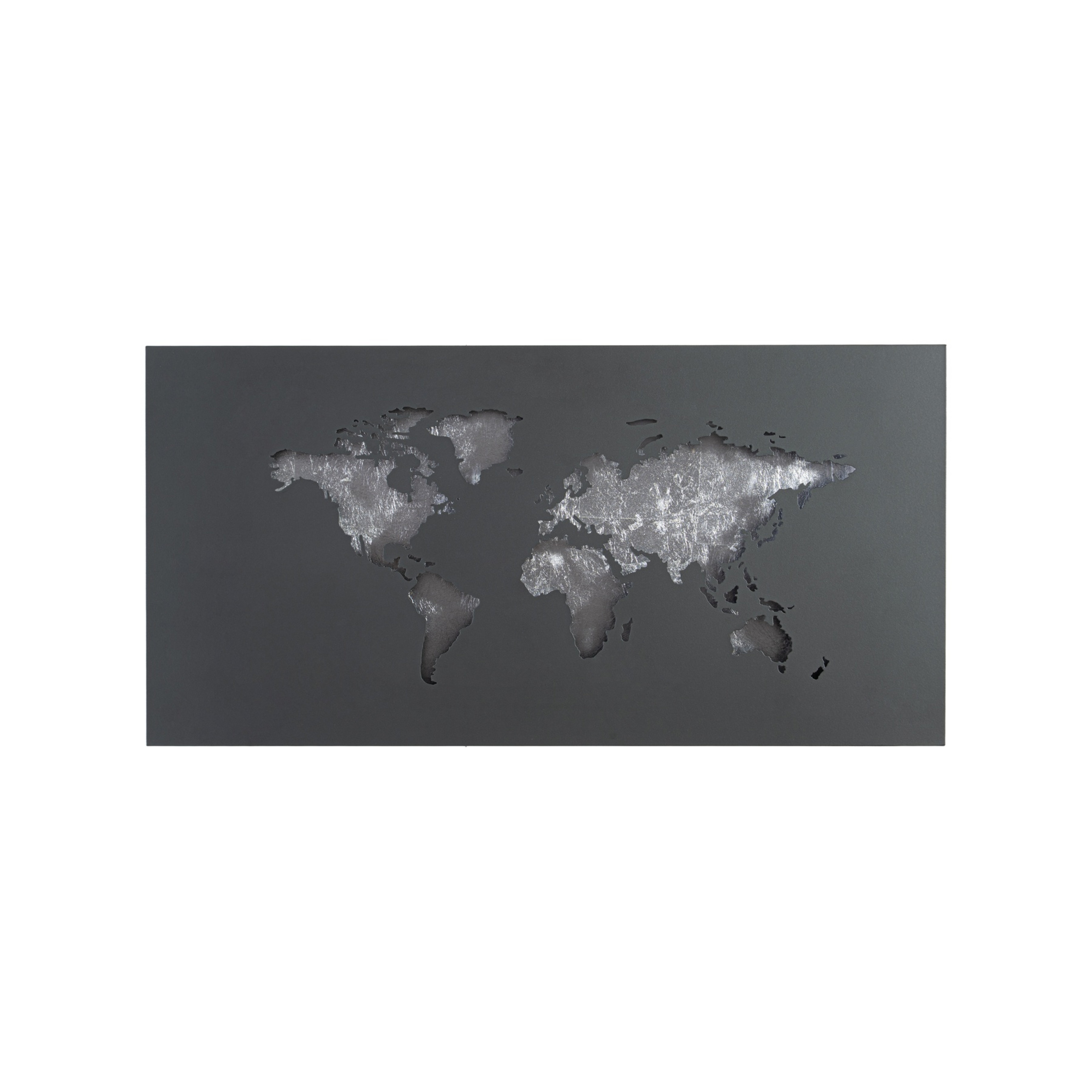 World LED-væglampe antracit/sølv 60 cm x 30 cm - Lucande