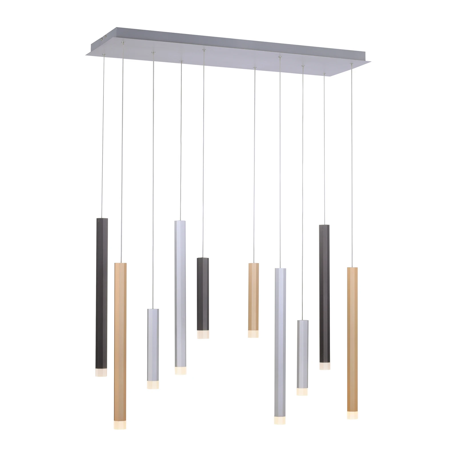 Κρεμαστό φωτιστικό LED PURE Gemin, πολύχρωμο, με 10 λαμπτήρες