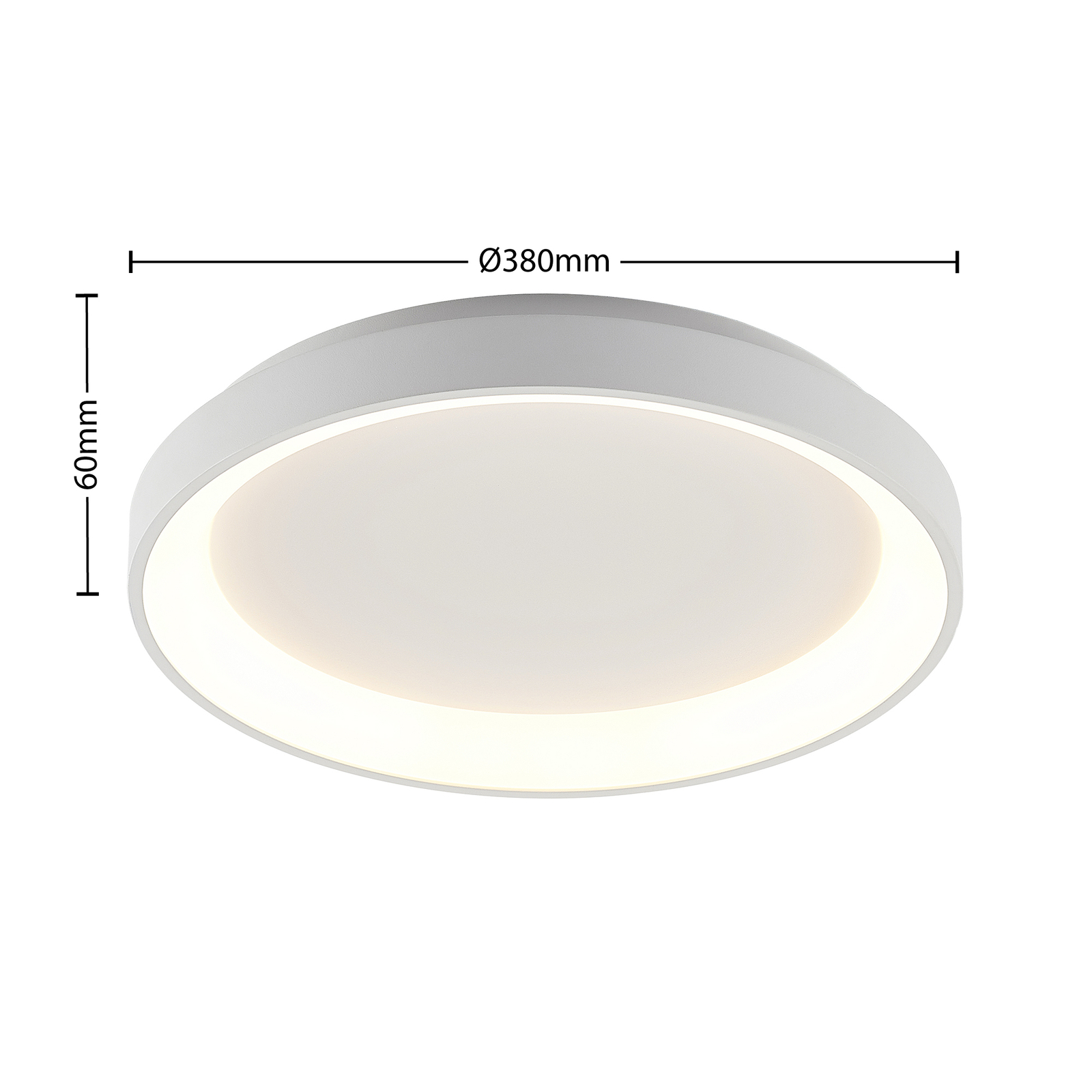 Arcchio Vivy stropné LED, biele, 38 cm